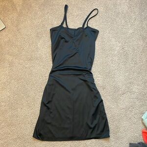 Small Black Satin Slip Dress